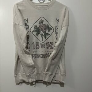 Abercrombie Kids Cream Graphic Sweatshirt